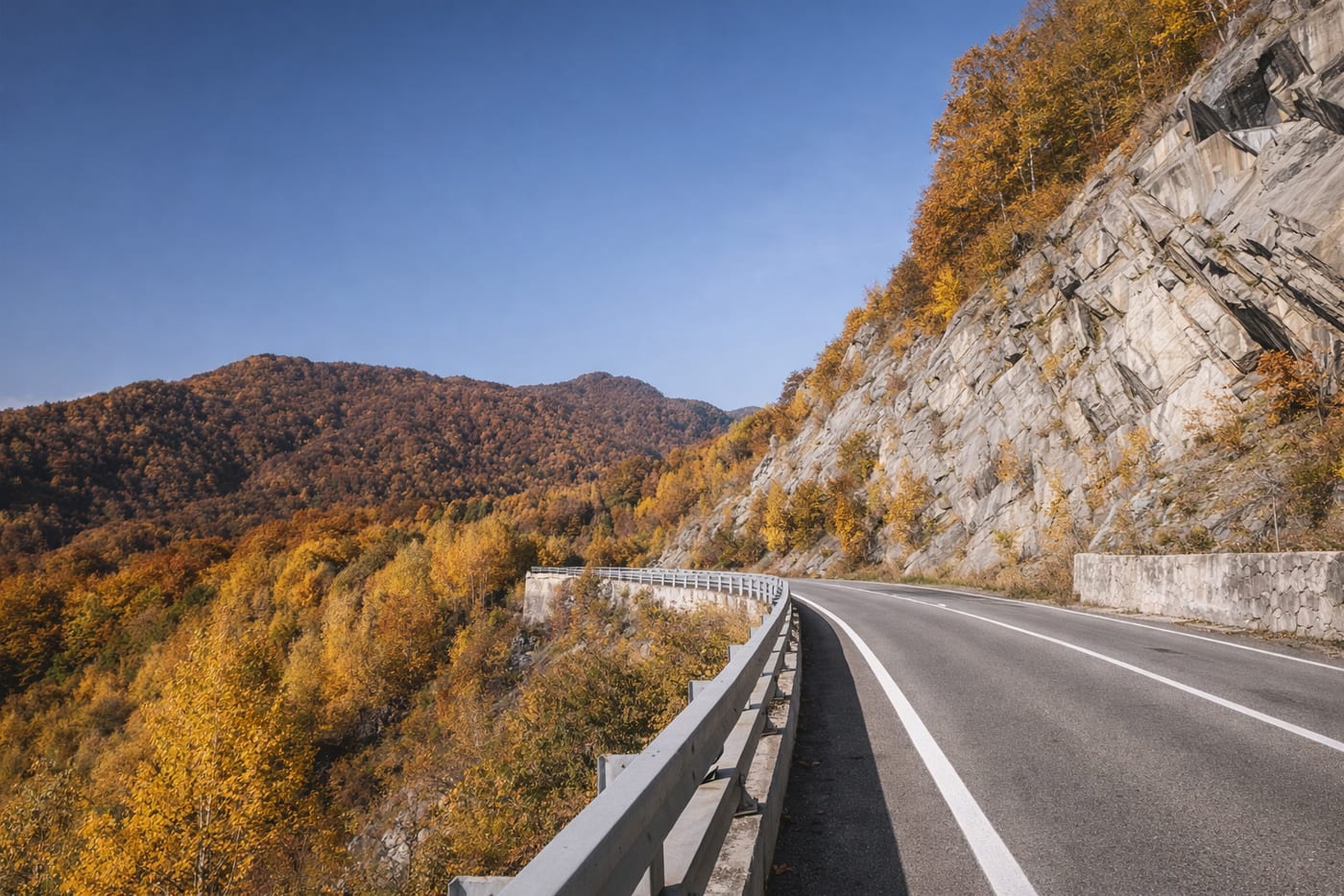Country road in Transylvania